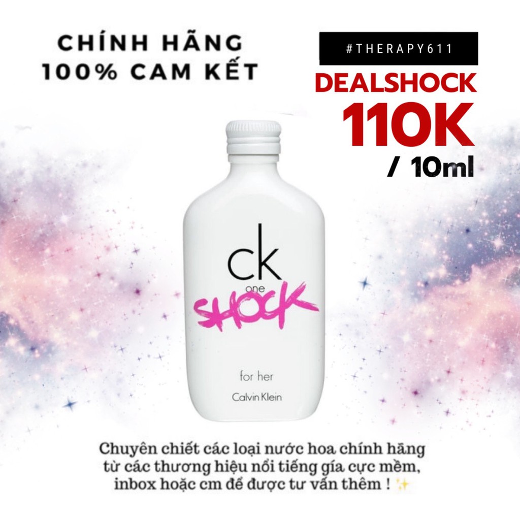 Nước hoa dùng thử ck one shock edt 5ml/10ml/20ml