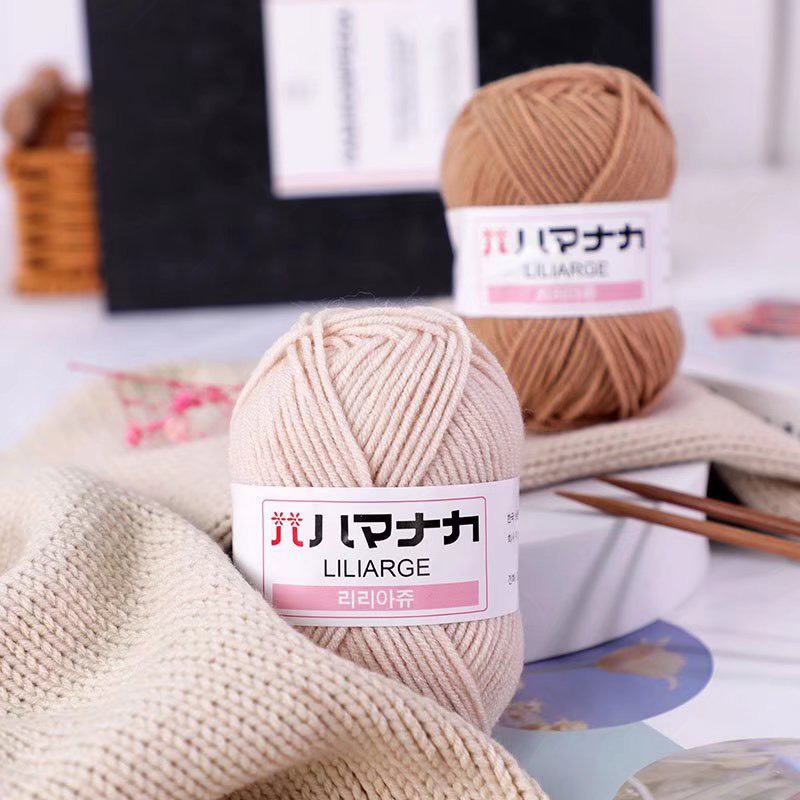 Len Milk Cotton Hàn Quốc - Cuộn 25gr