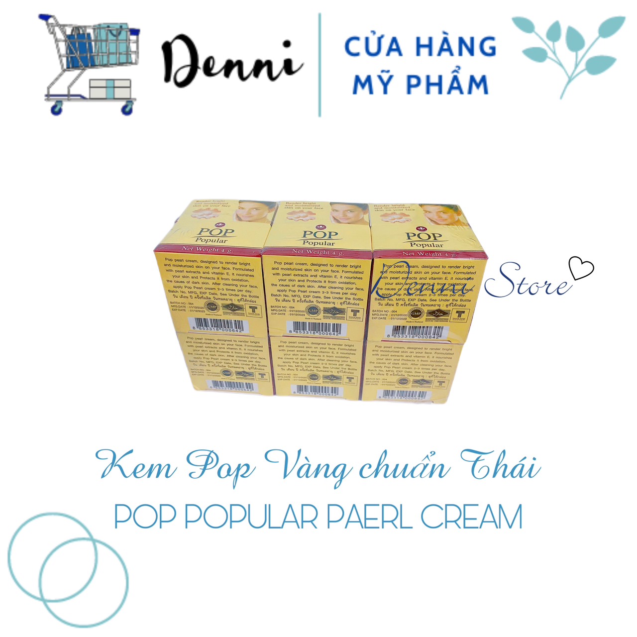 [Hcm]Wholesale 1 Lot of Thai Yellow Pop Ice Cream 4g (12 Boxes)