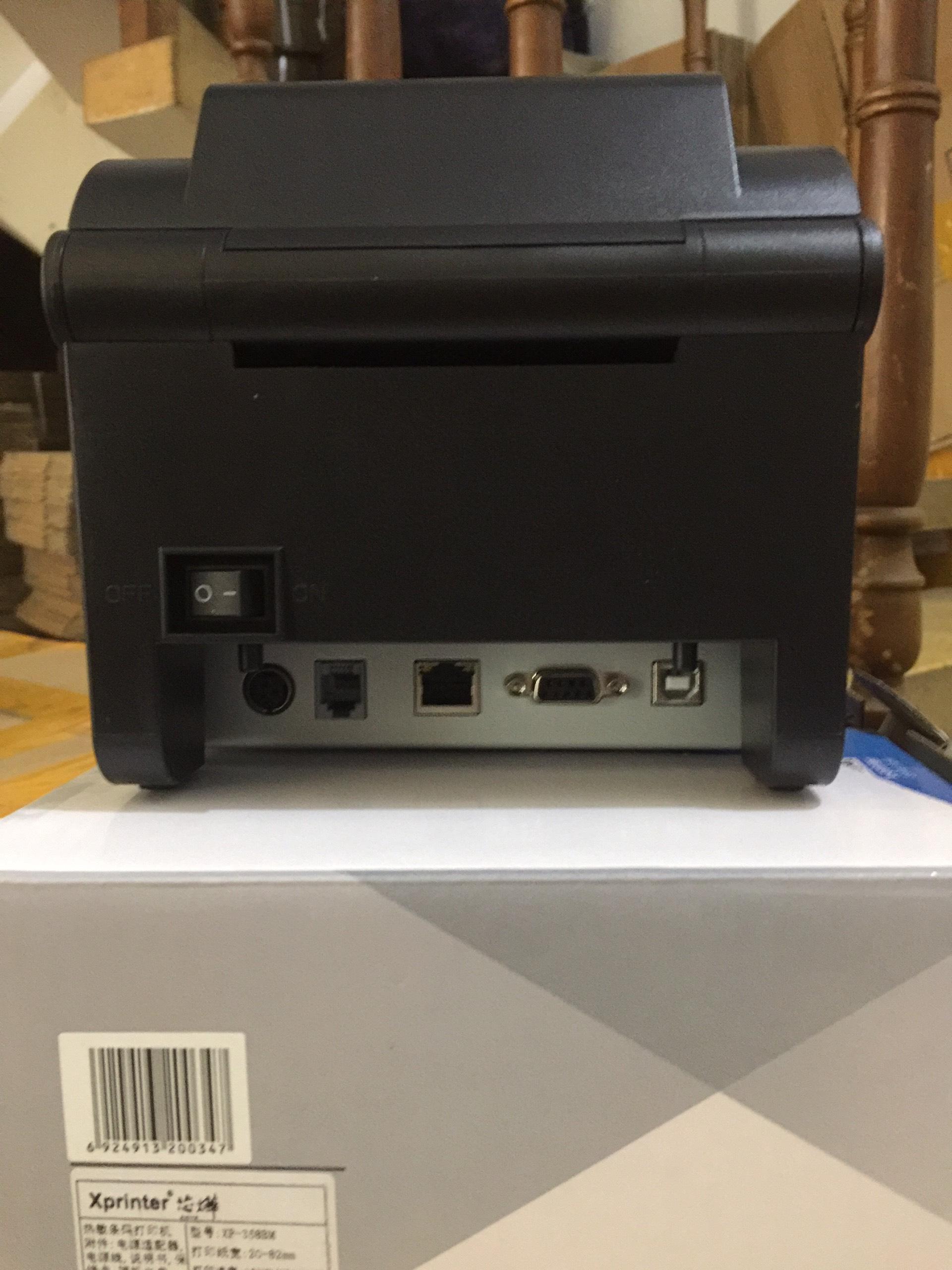 Máy In Tem Mã Vạch Xprinter XP-350BM Cổng USB và Lan