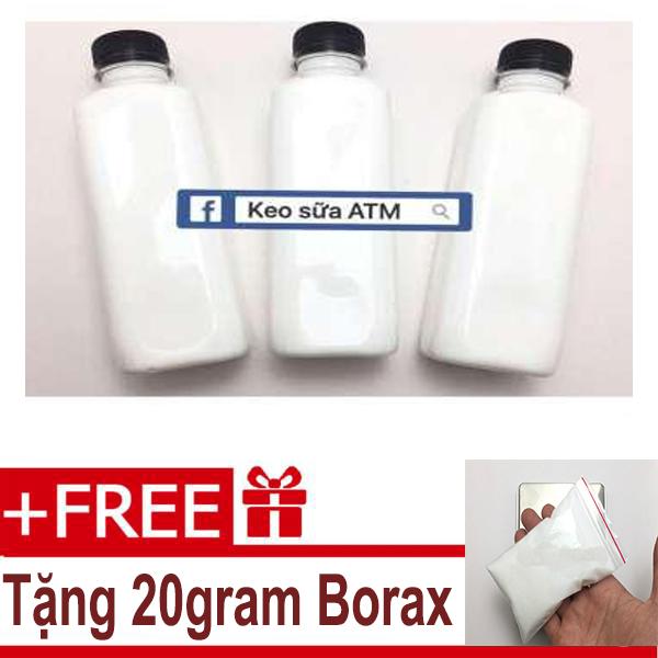 Chai Keo Sữa ATM 350ml Đóng Chai - Tặng 20gram borax