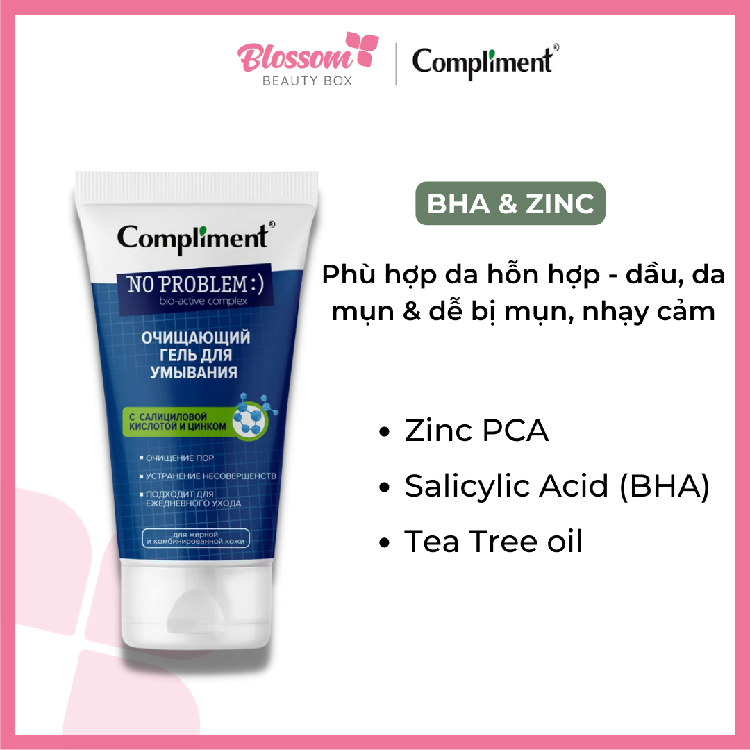 [Blossom] SỮA RỬA MẶT NO PROBLEM COMPLIMENT 200ML