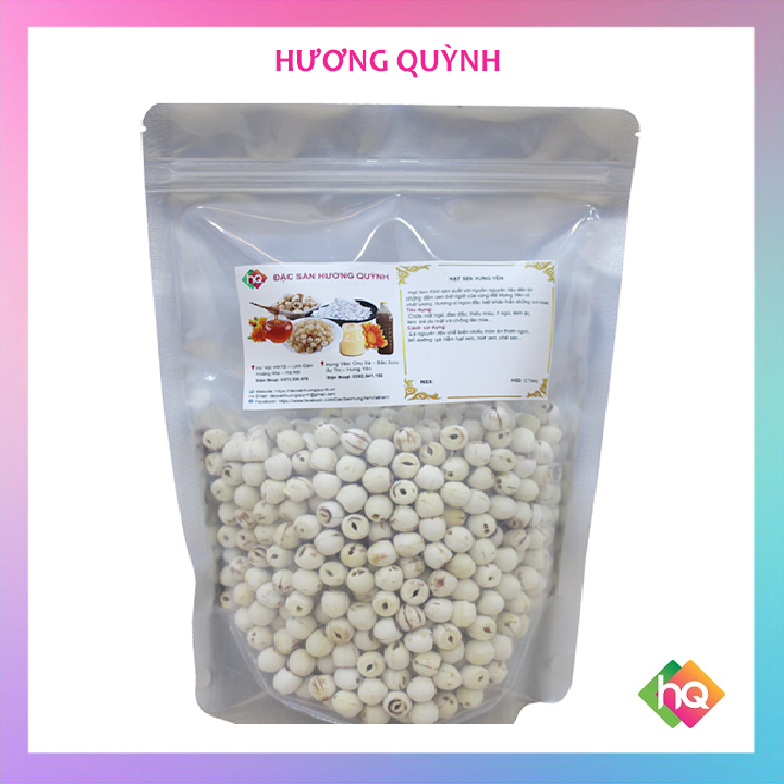 Hạt sen khô Hưng Yên - Túi zip 500gram