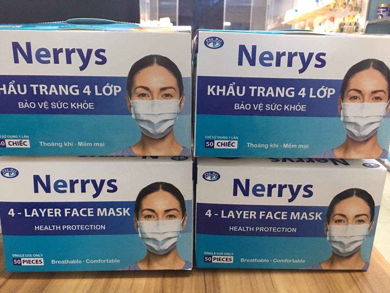 Hộp Khẩu Trang 4 Lớp NERRYS