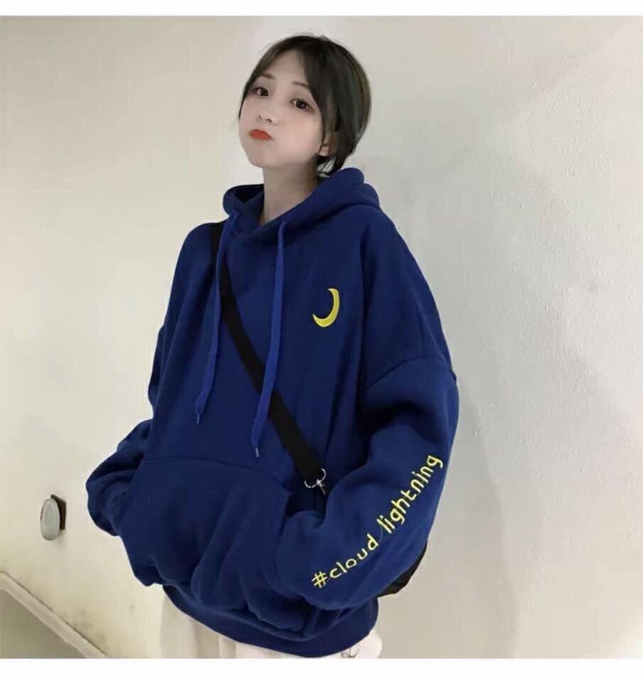 [HCM] áo hoodie mặt trắng