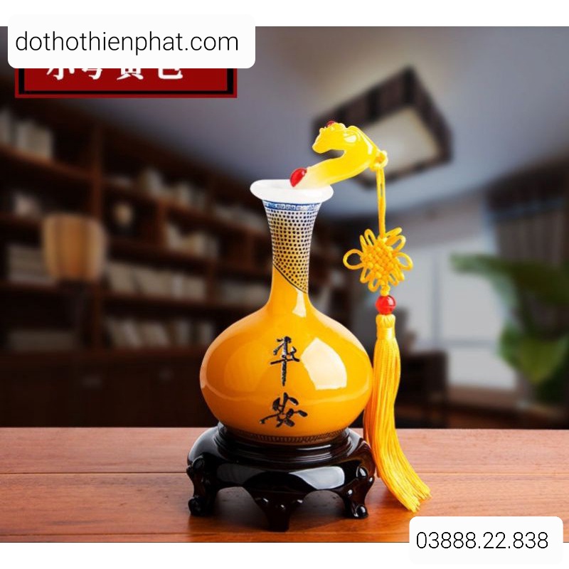 Cặp lọ bình an như ý trang trí nhà cửa , tượng phong thủy quà tặng tân gia khai trương sinh nhật