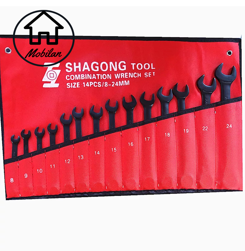 Bộ cờ lê vòng miệng 14 chi tiết 8-24mm