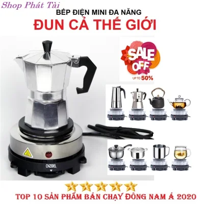 [Rẻ vô địch-Ship toàn quốc] Bếp điện từ - Bếp điện mini - Bếp mini điện - Bep dien - Bếp điện từ mini - Pha cà phê-Bếp điện mini 500w - Bếp đun cafe - Bếp nấu cà phê - Bếp pha cà phê - Bếp đun nước