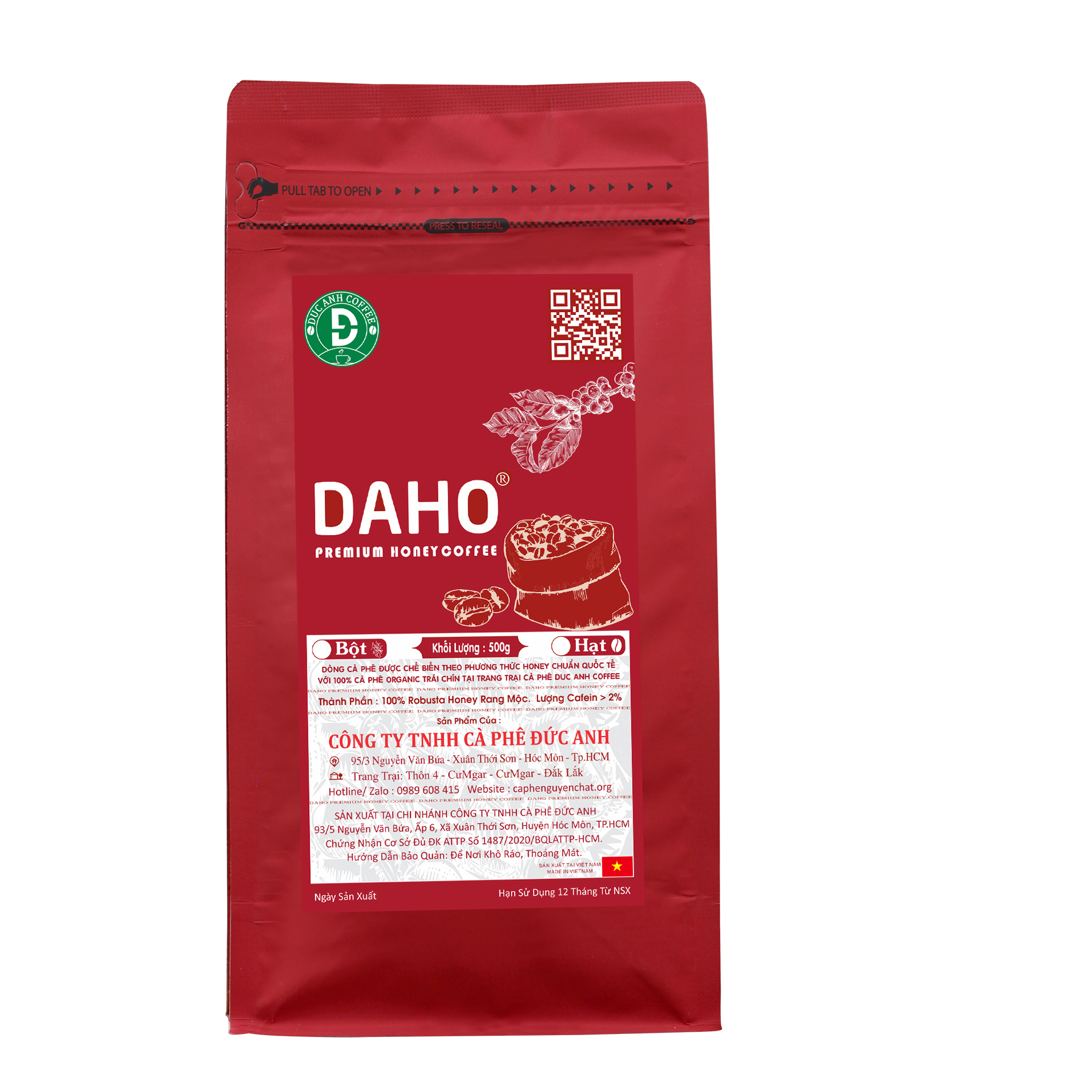 DAHO fremium honey coffee Trải Nghiệm cà phê chế biến đặc biệt dùng pha