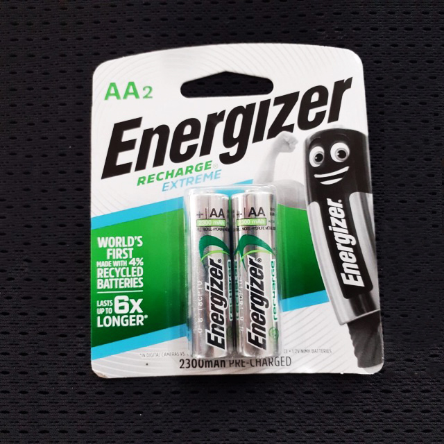 Combo 2 vỉ pin sạc AA Energizer 2300mAh ( 1 vỉ 2 viên )