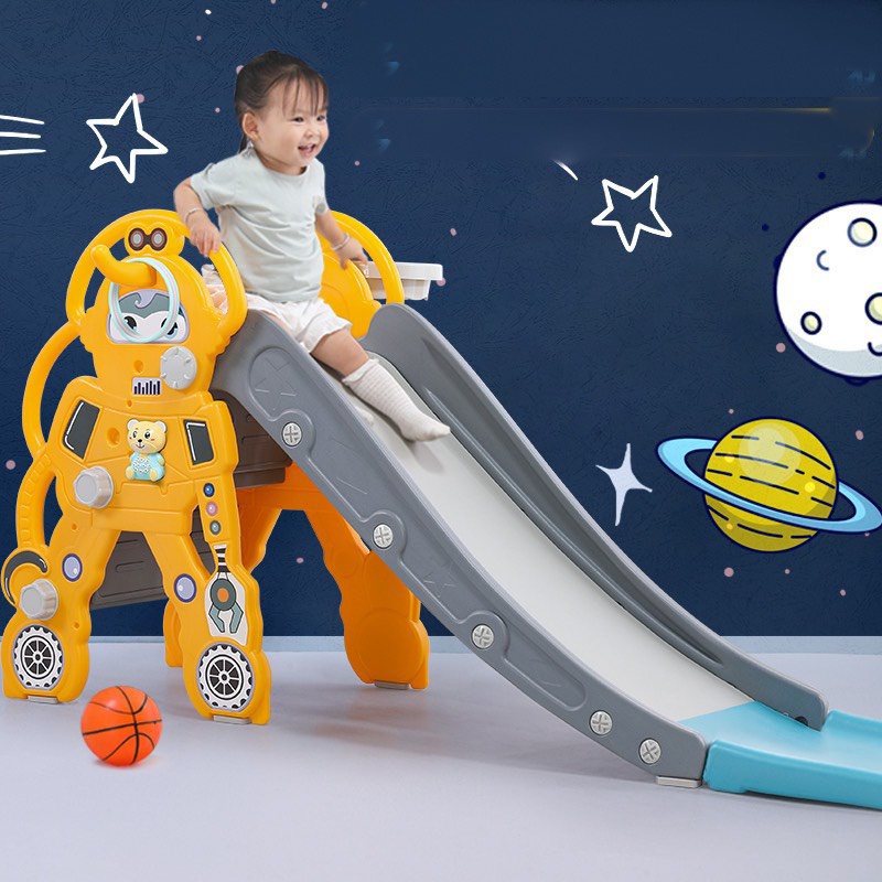 Cầu trượt bập bênh cá heo cho bé