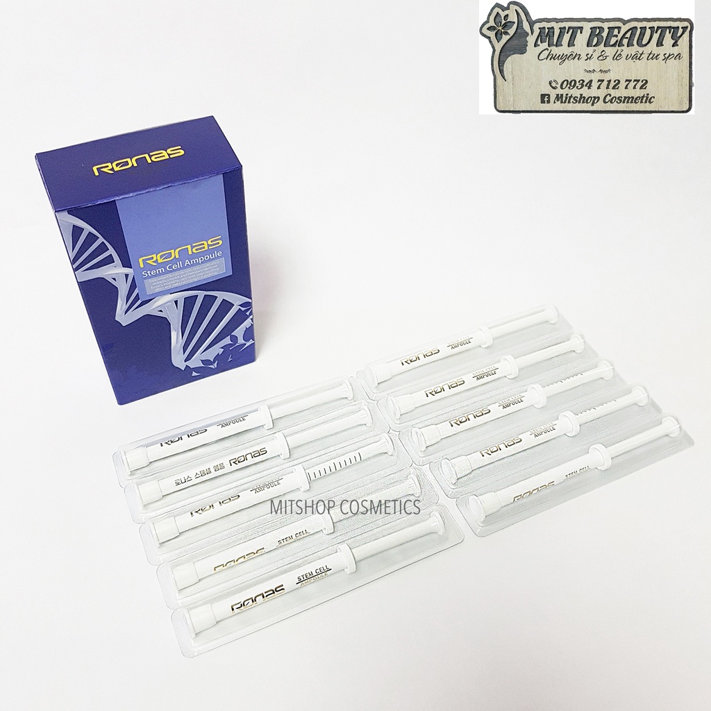 Ronas stem cell ampoule - tinh chất tế bào gốc hàng nội địa hàn quốc hộp nhỏ 10 ống