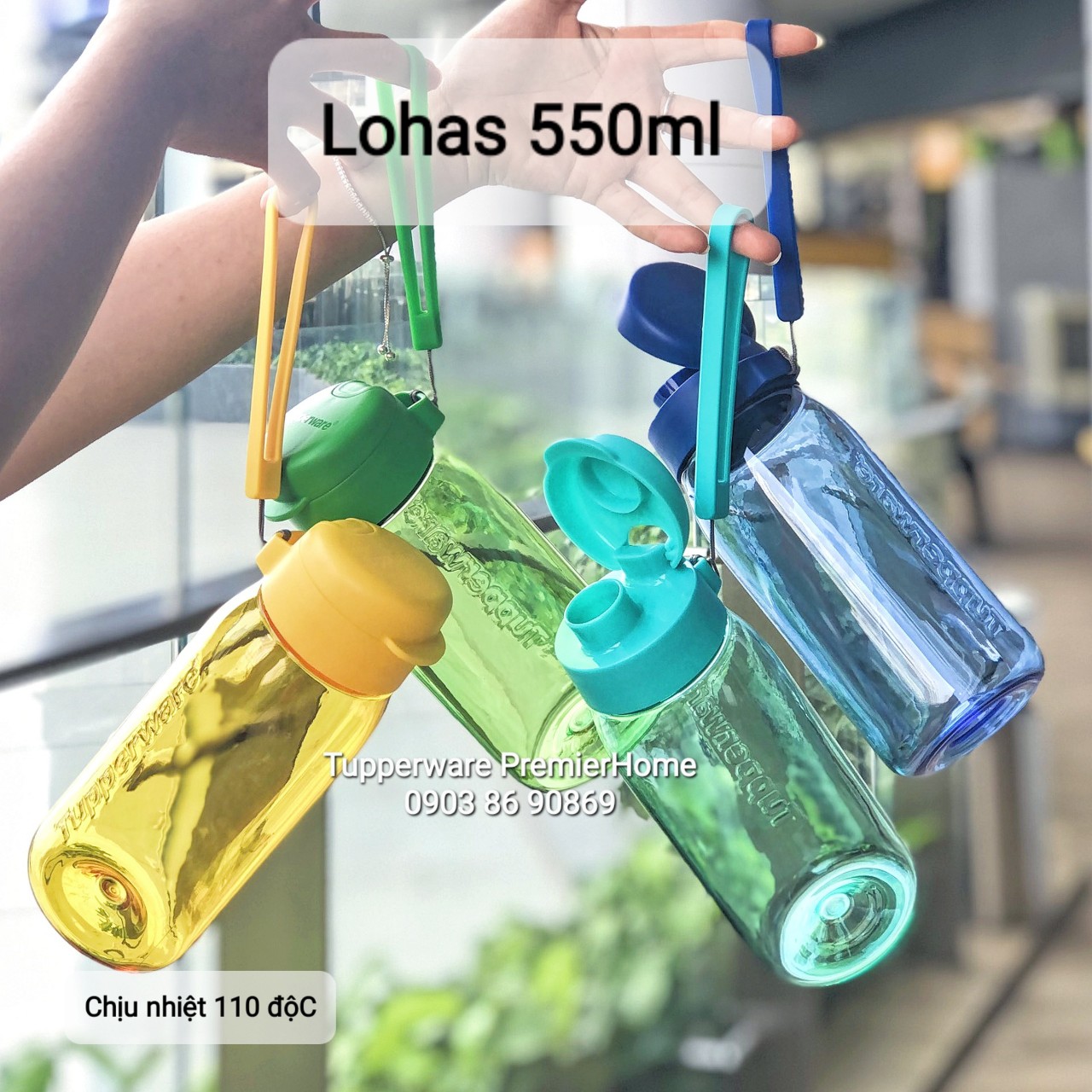 Bình nước Tupperware Lohas Flask 550ml màu mới giá/bình