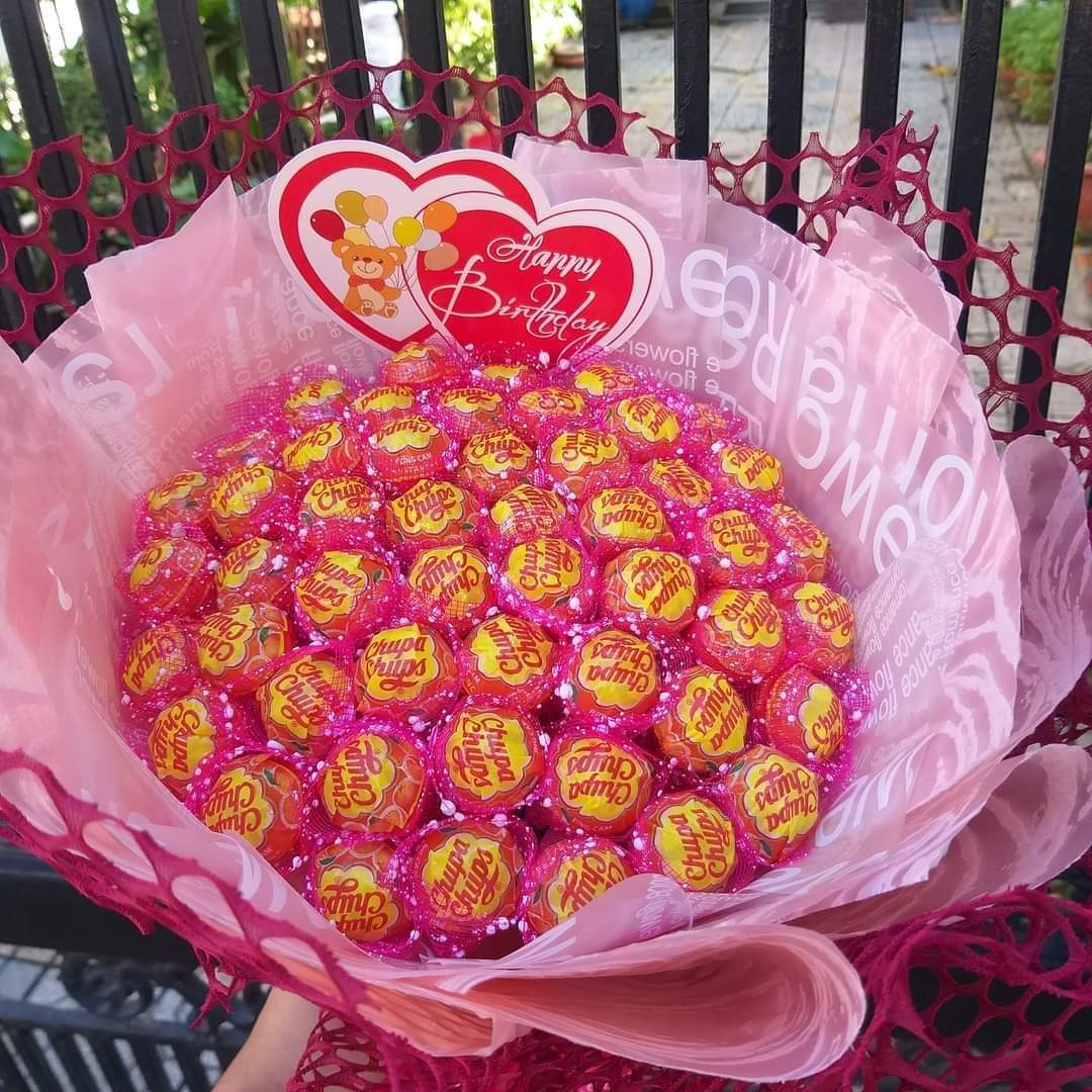 Hoa kẹo chupa chups