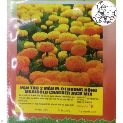 Hạt Hoa VẠN THỌ 2 Màu M-01 - Gói 1 gram