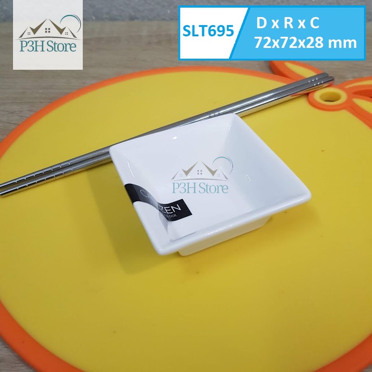 Chén dĩa sứ Lock&Lock đựng nước chấm gia vị dòng Casa Zen