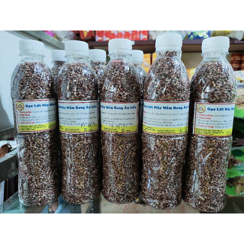 GẠO LỨT NẢY MẦM RANG ĂN LIỀN (Rang củi)