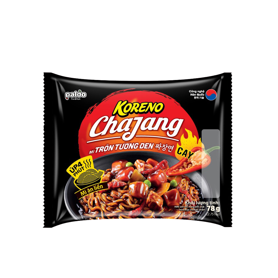 Mì Trộn Hàn Quốc Tương Đen KORENO gói 78gr