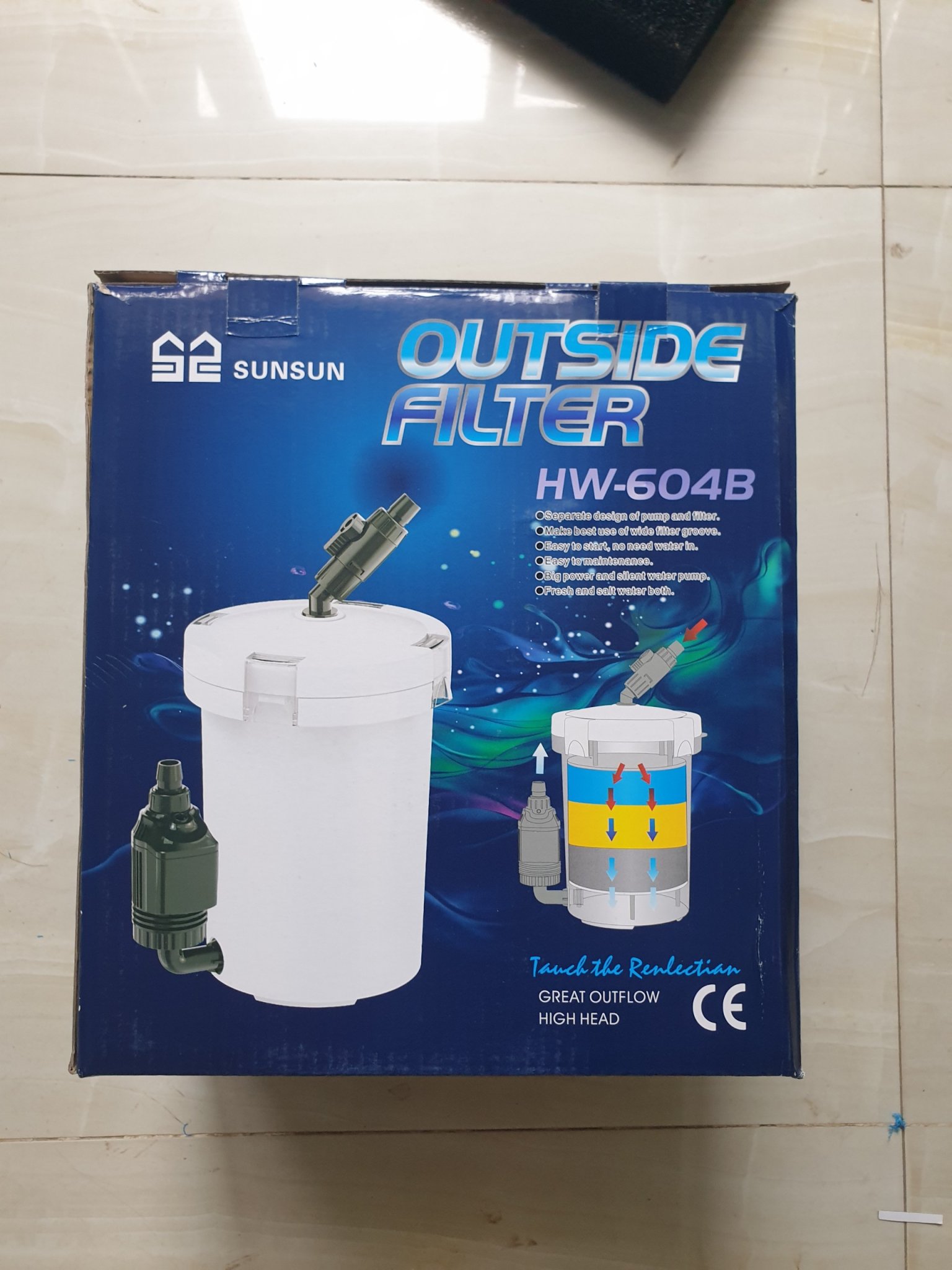 [Hoàn Tiền 10%] Lọc Thùng SunSun HW-604B (Màu Đục Và Trong Suốt)