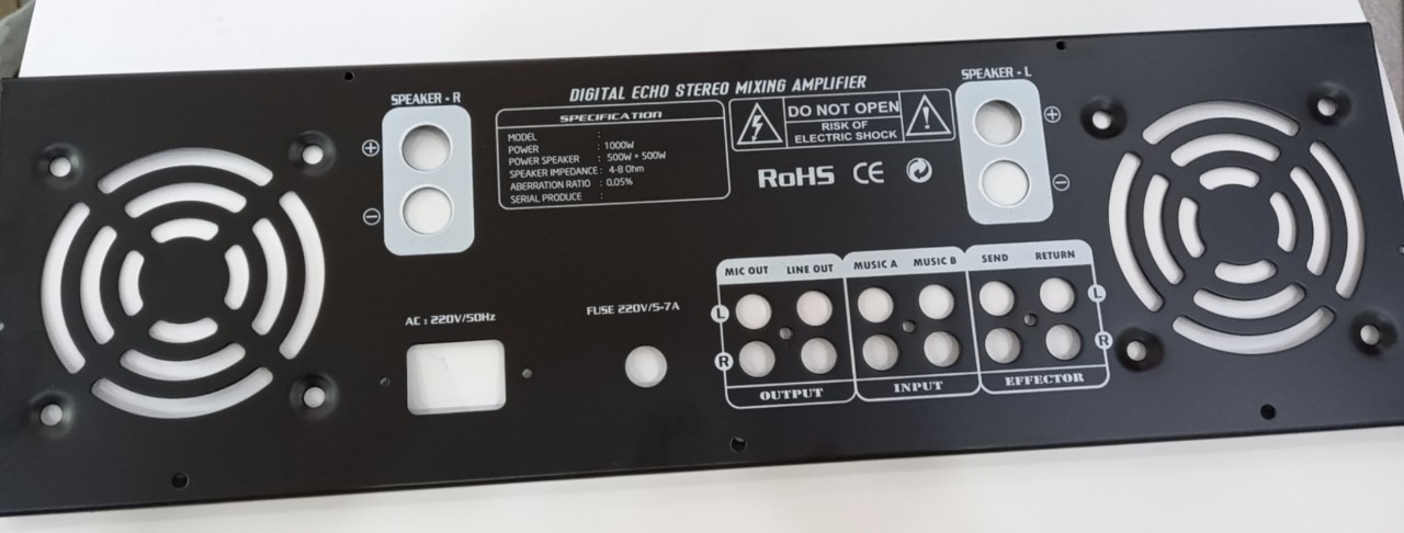 MẶT SAU AMPLI 2 MIC 2 KÊNH - 1 CÁI