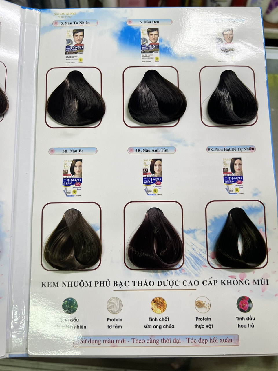 Thuốc nhuộm tóc nhật Salon De Pro chính hãng