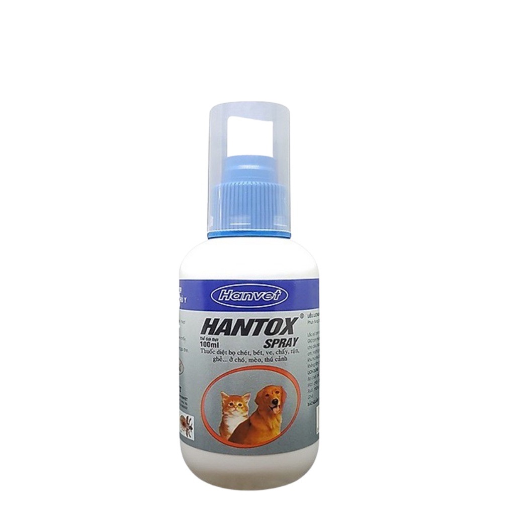 Chai Xịt Ve Rận Hantox Cho Chó Mèo 100ml