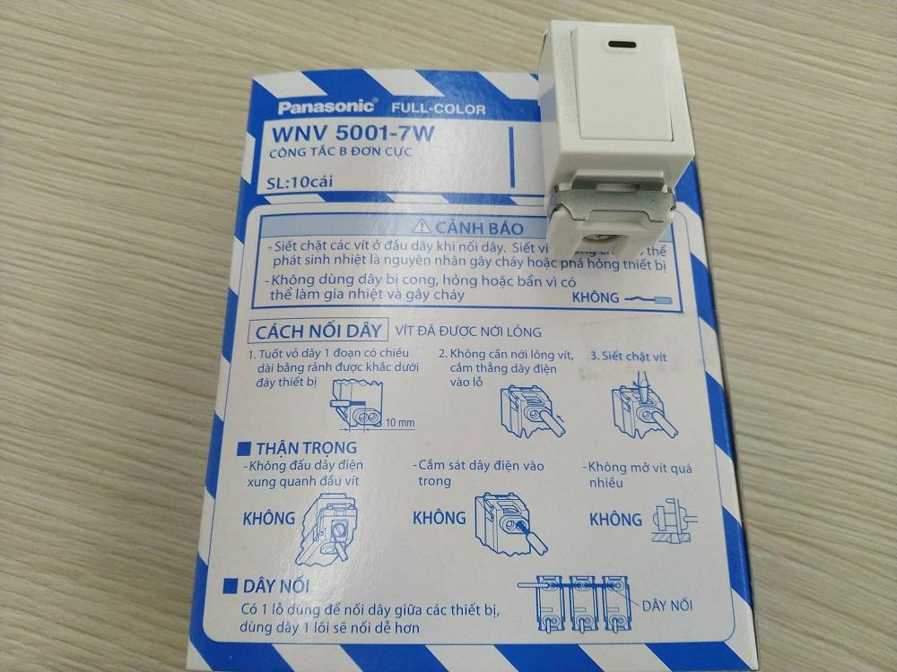 [HCM]Công tắc Panasonic WNV 5001-7W(10 cái/hộphạt nhỏ)