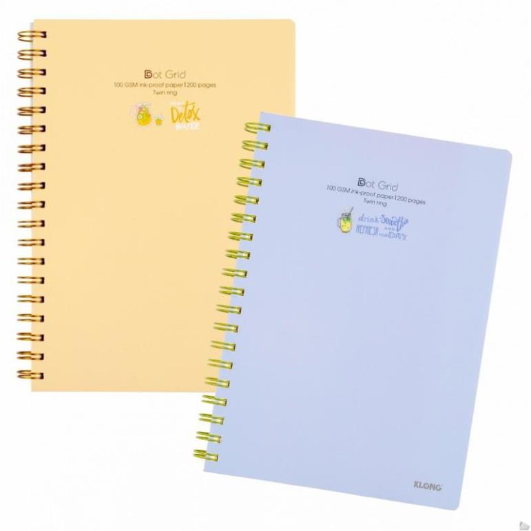Vở lò xo kép dot grid b5 - 200 trang; ms: 579 .