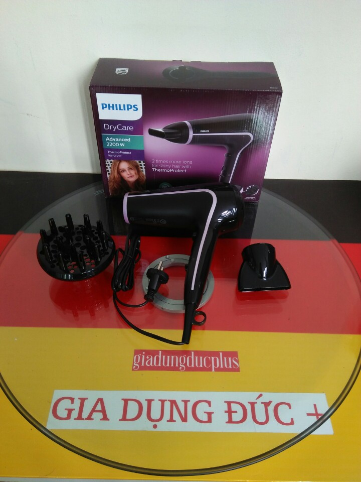 Máy sấy tóc Philips BHD170/40, công nghệ sấy hơi nóng, sáu cài đặt khác nhau kiểm soát toàn bộ kiểu dáng, công suất 2200W