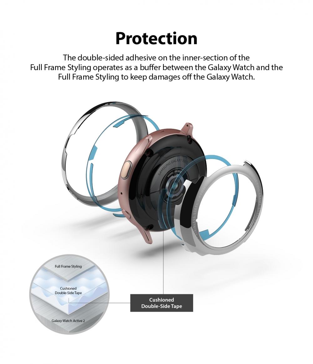 Case ốp thép RINGKE Full Frame Styling cho Samsung Watch Active 2 - 44mm