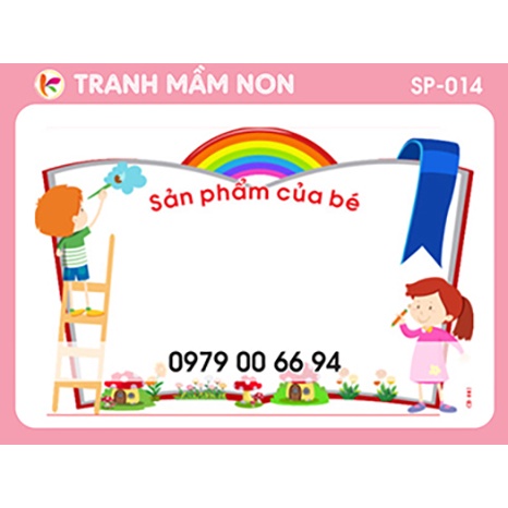 Decal Mầm Non - SẢN PHẨM CỦA BÉ (16 MẪU)