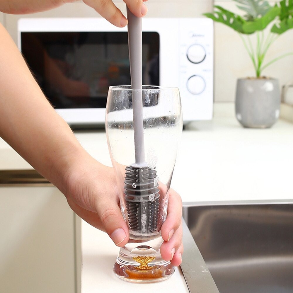 Cọ silicon rửa cốc chén - Chổi cọ rửa cốc chén, chai, bình sữa đa năng TiLoKi TC01