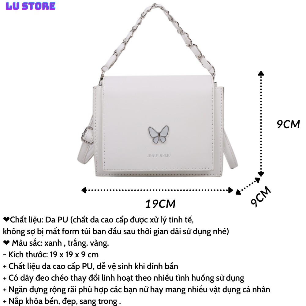 Túi xách nữ💖💖Túi xách nữ túi xách đeo chéo WHITE BUTERFLY hottrend 2021 cực đẹp TX212.