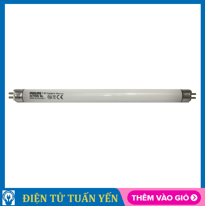 Bóng đèn bắt muỗi Philips công suất 6W, bóng thay thế trong đèn muỗi Đại Sinh (loại tốt)