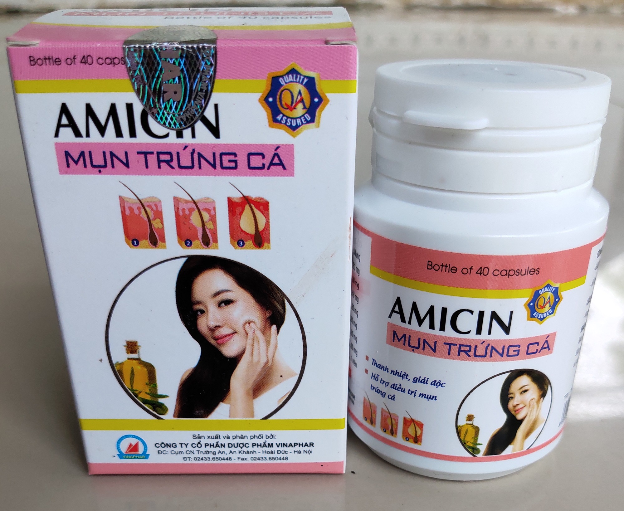 Amicin - Mụn trứng cá