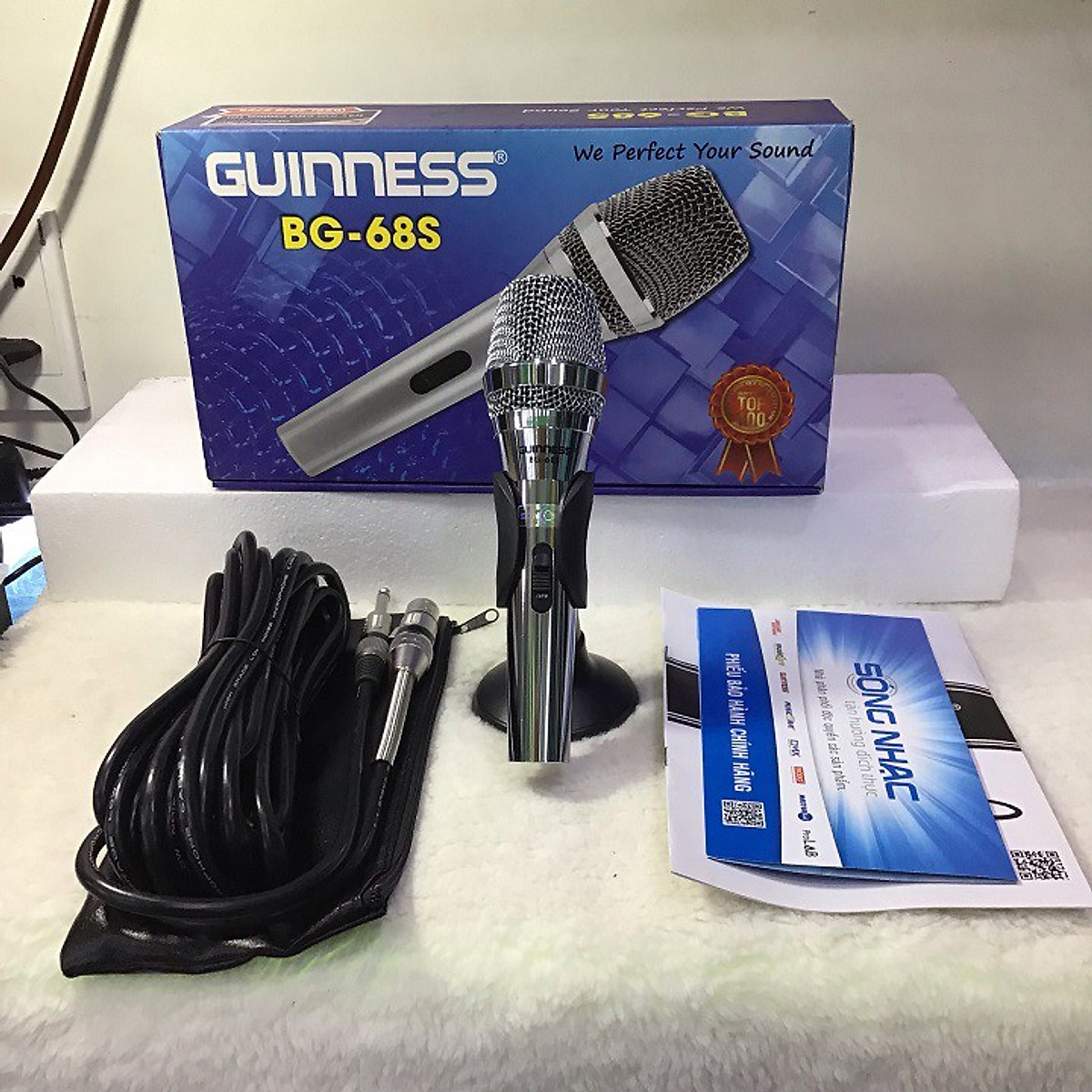 Micro Karaoke Có Dây GUINNESS BG - 68S - Gia Khang Shop