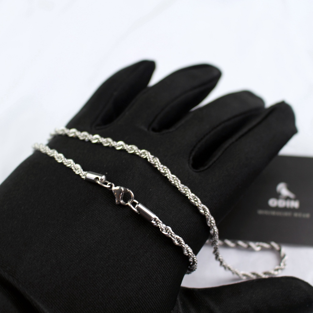 Dây chuyền dạng Rope (Dây thừng) - Thép Titanium 316L - ODIN