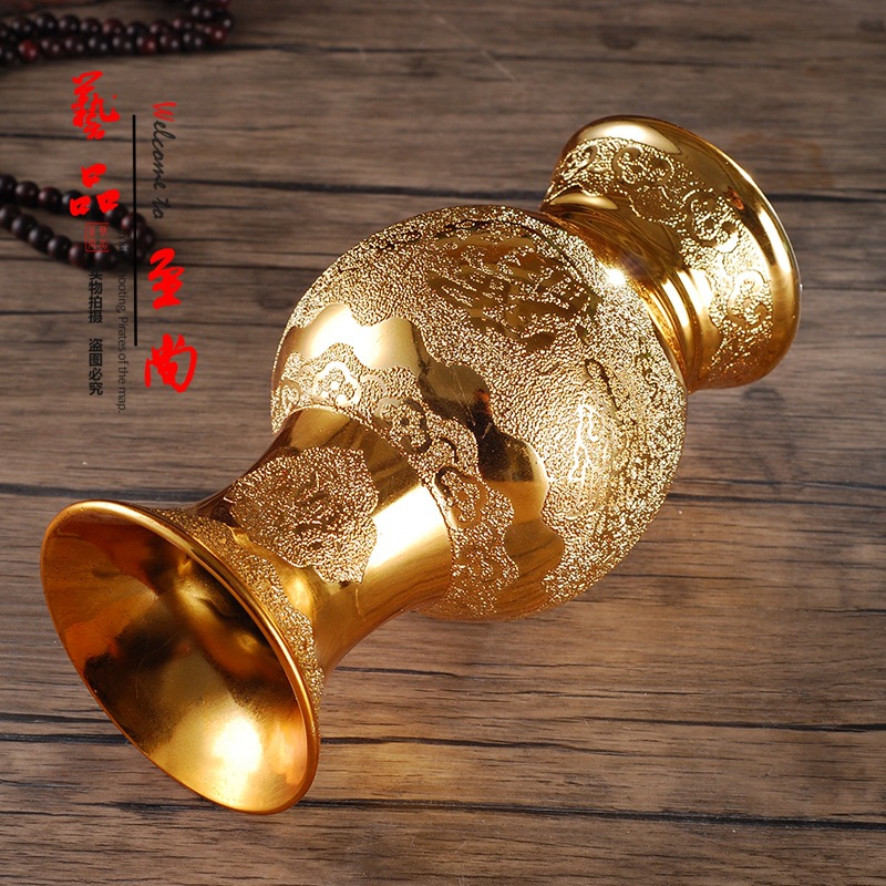 Bình hoa kim sa gốm sứ thờ cúng bình cắm bông