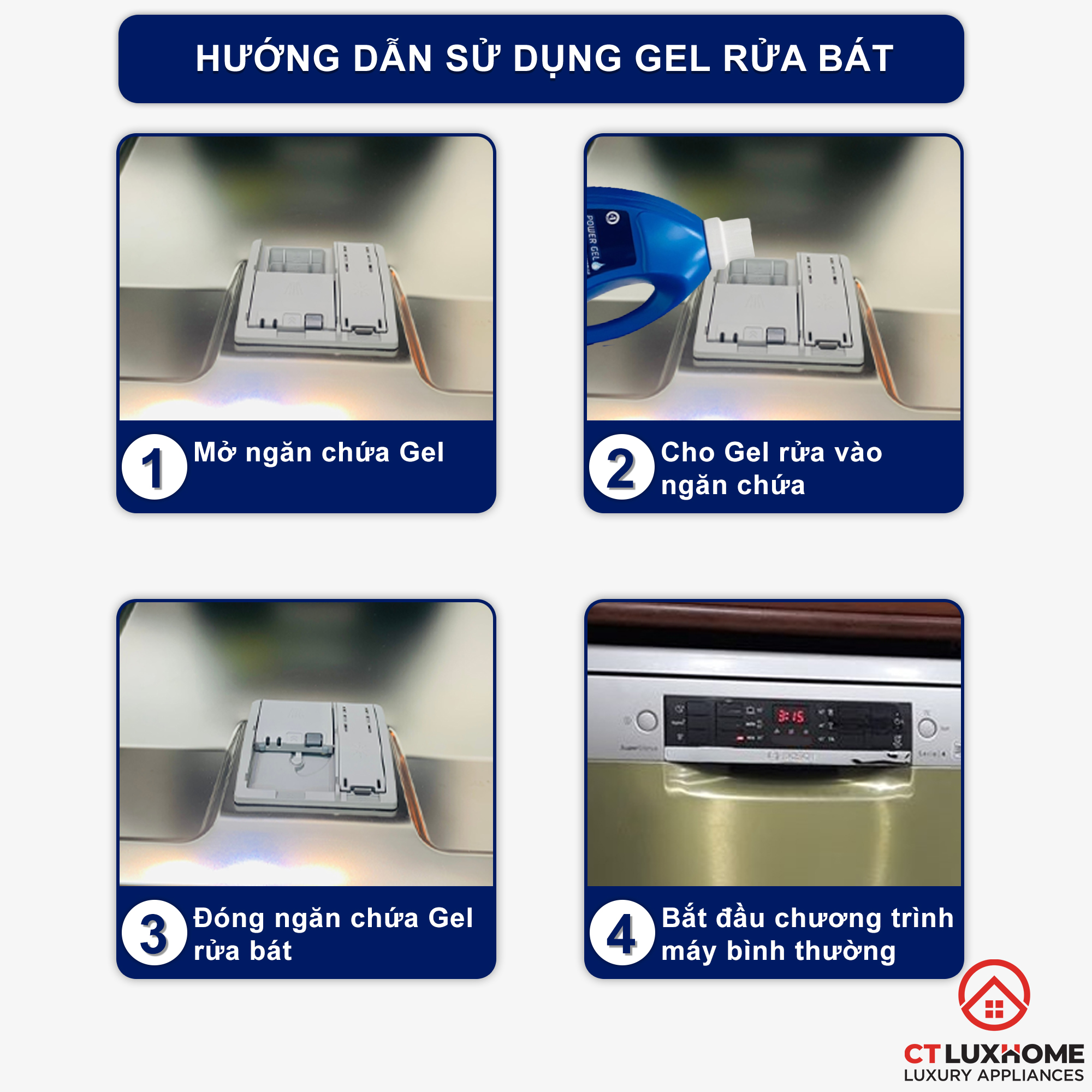 Gel rửa chén bát Finish Classic 1,5 lít [2 chức năng]