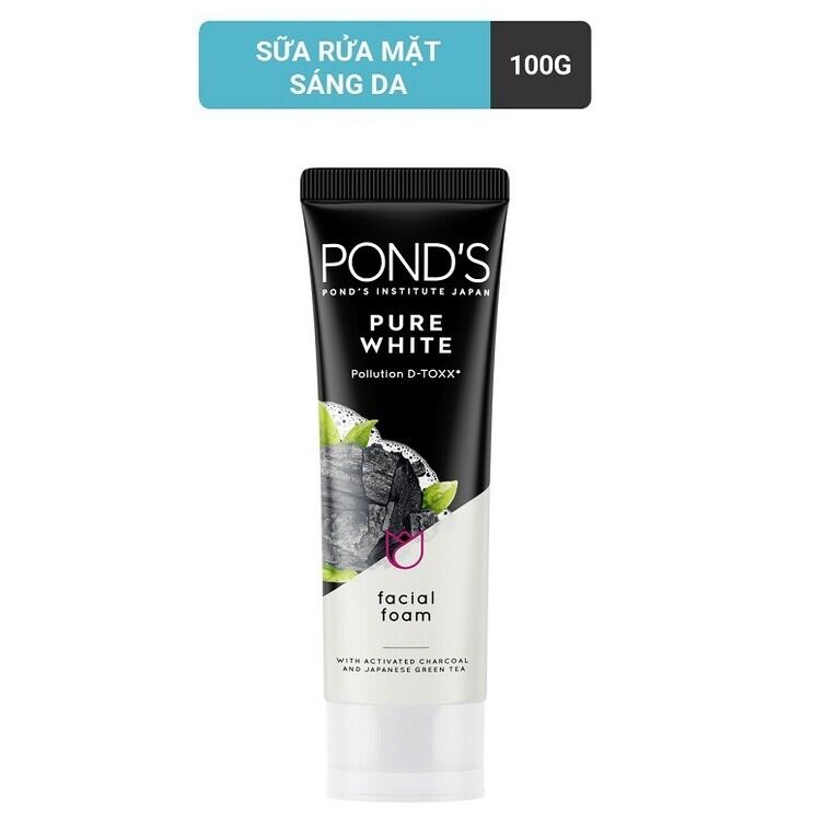 Sữa rửa mặt Pond than hoạt tính Pure White 100g