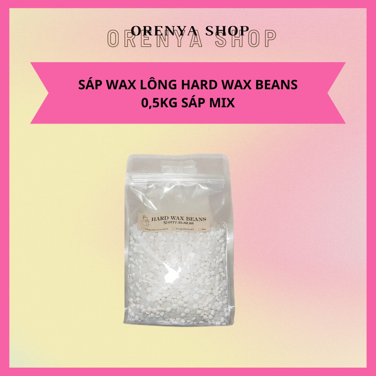 500g Sáp Hard Wax Beans