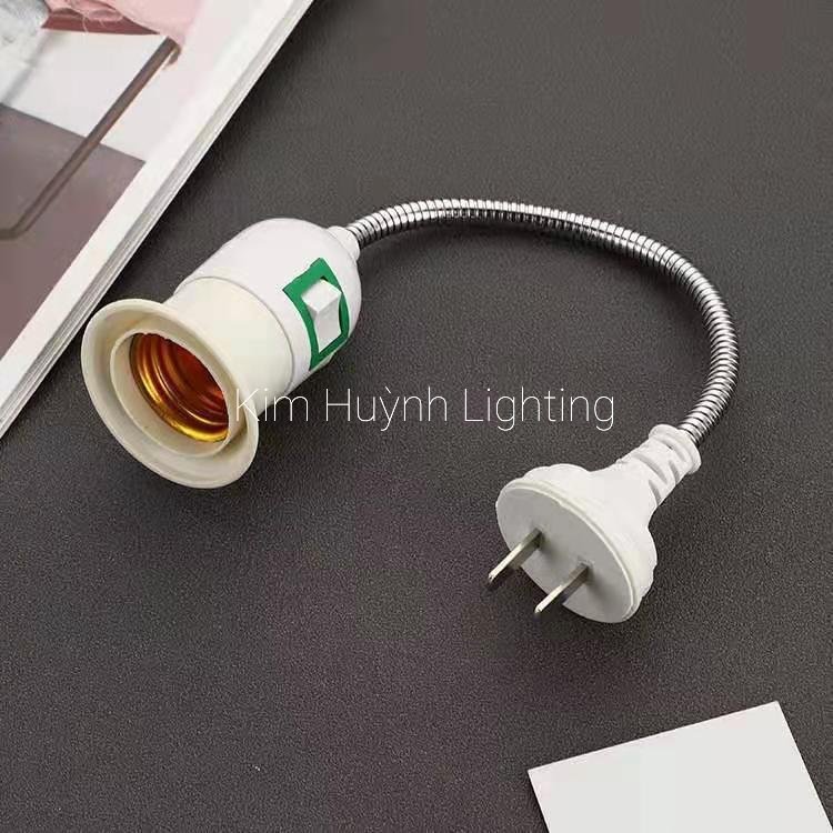 Đui bóng đèn, bộ dây đui đèn E27 có công tắc