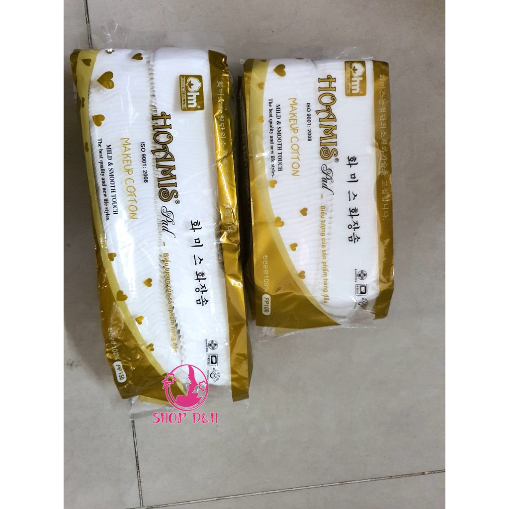Bông Tẩy Trang Hoamis (100 - 150 Miếng)| - Loại 150 Giấy