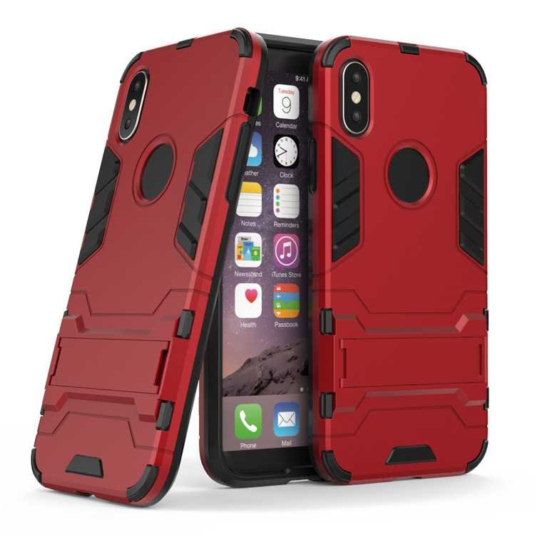 Ốp lưng chống sốc iron man Iphone Full đời- Kiêm Giá Đỡ