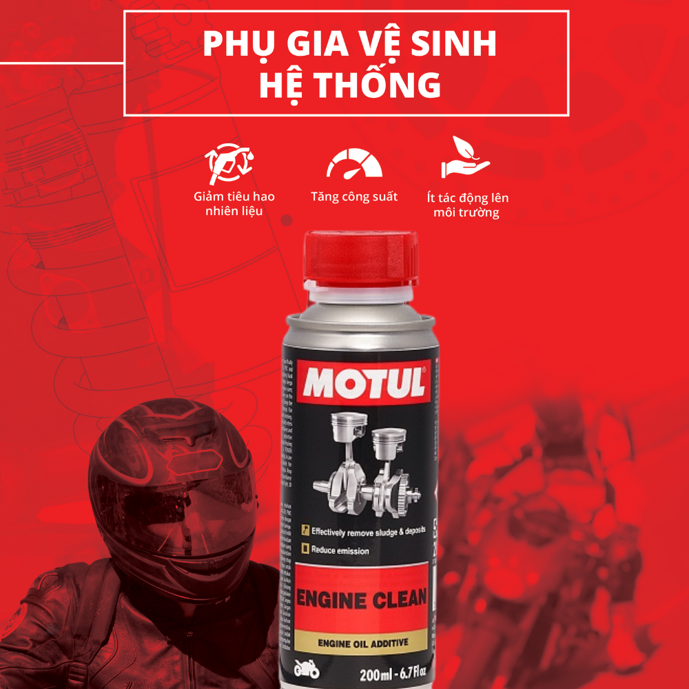 Phụ gia vệ sinh động cơ xe máy - ENGINE CLEAN MOTO 200ml