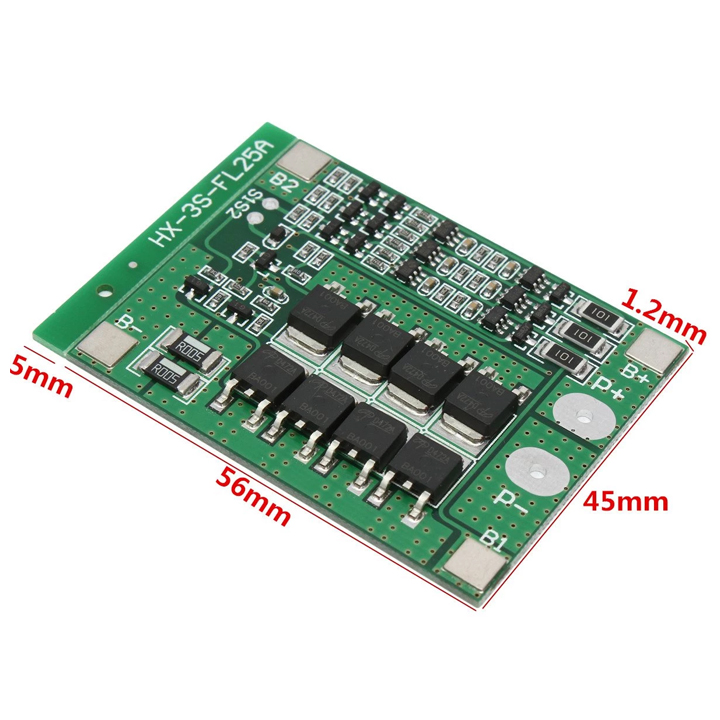 Mạch Sạc Và Bảo Vệ Pin 3S 12V 25A