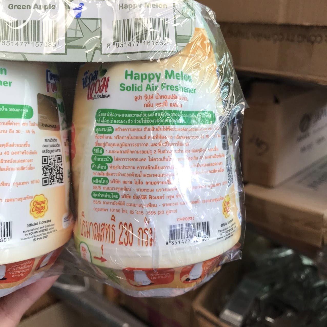 Sáp thơm Chupa chups hương dưa lưới/ dâu/nho