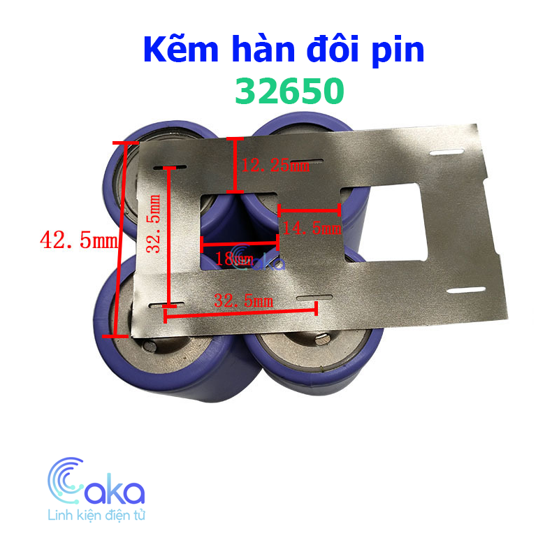 Kẽm hàn đôi pin 18650 32650 21700 chịu tải cao