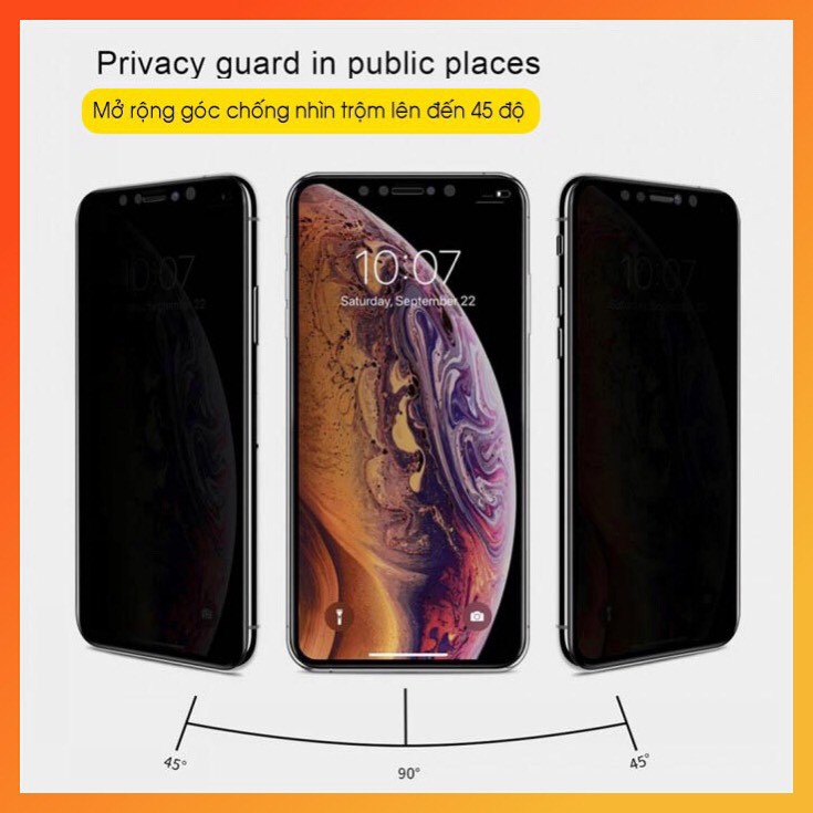 [HCM]KÍNH CHỐNG NHÌN TRỘM IPHONE CÁC DÒNG
