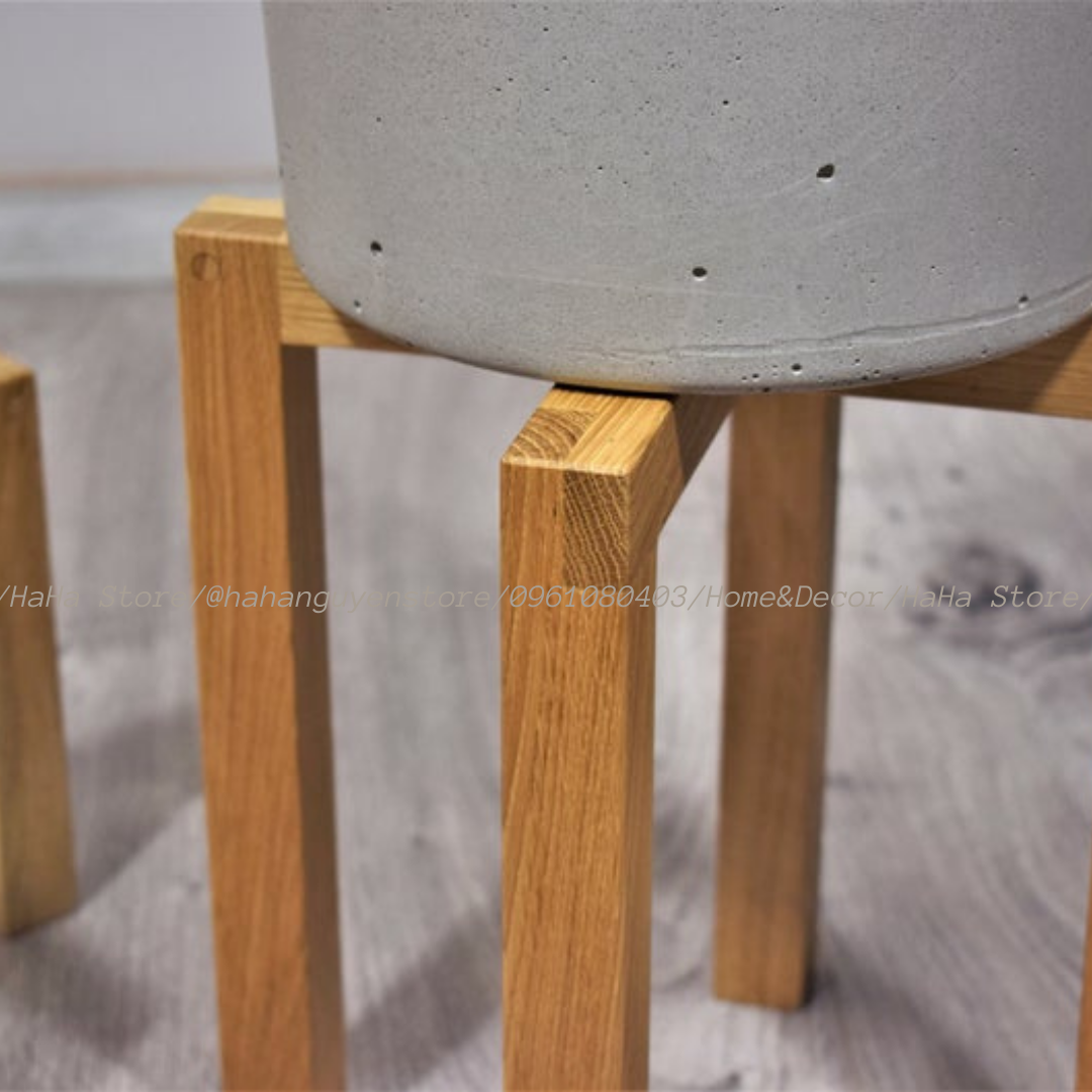 Đôn Gỗ Đặt Chậu Cây Chân Gỗ để chậu hoa CCG06